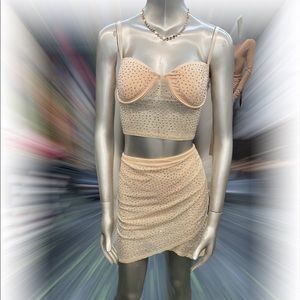 Ladies Summer TanSkirt Set